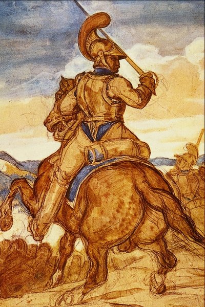 Mounted Officer of the Carabineers by Theodore Gericault